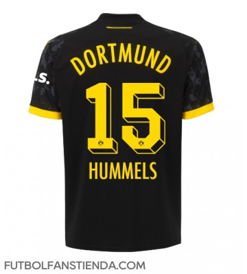 Borussia Dortmund Mats Hummels #15 Segunda Equipación Mujer 2023-24 Manga Corta